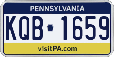 PA license plate KQB1659