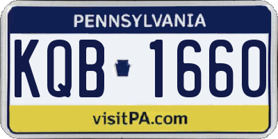 PA license plate KQB1660