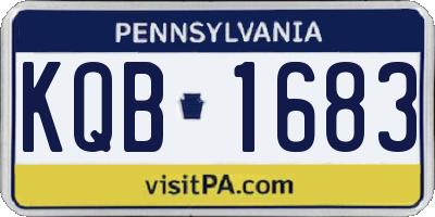 PA license plate KQB1683