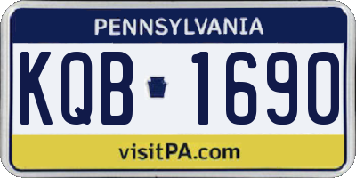 PA license plate KQB1690