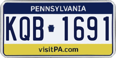 PA license plate KQB1691
