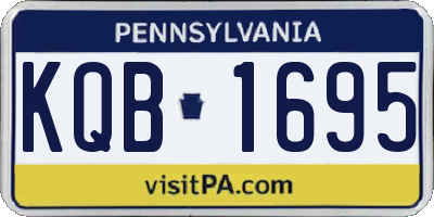 PA license plate KQB1695