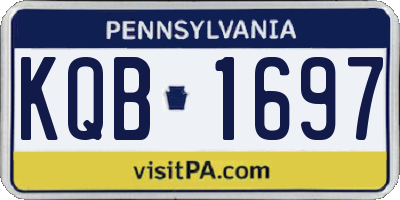 PA license plate KQB1697