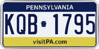 PA license plate KQB1795