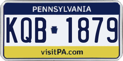 PA license plate KQB1879