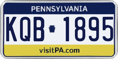 PA license plate KQB1895