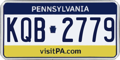 PA license plate KQB2779