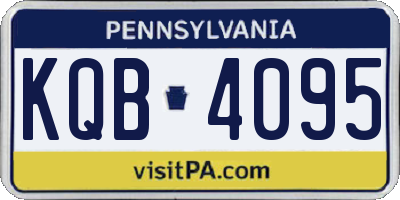 PA license plate KQB4095