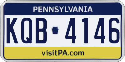 PA license plate KQB4146