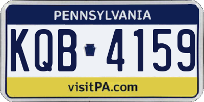 PA license plate KQB4159