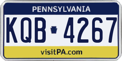PA license plate KQB4267