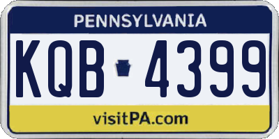 PA license plate KQB4399