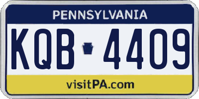 PA license plate KQB4409