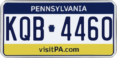 PA license plate KQB4460