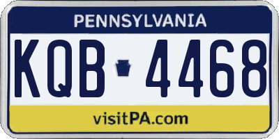 PA license plate KQB4468