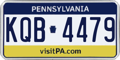 PA license plate KQB4479