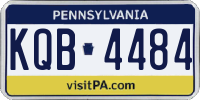 PA license plate KQB4484