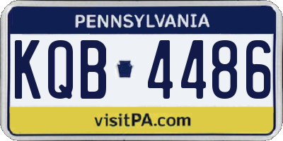 PA license plate KQB4486