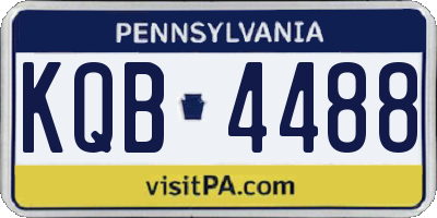 PA license plate KQB4488