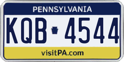 PA license plate KQB4544