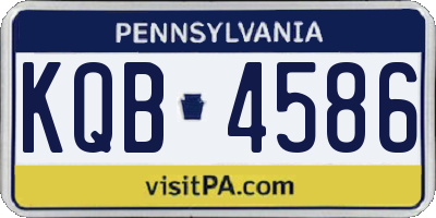 PA license plate KQB4586