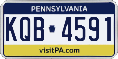 PA license plate KQB4591