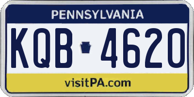 PA license plate KQB4620