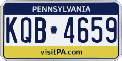 PA license plate KQB4659