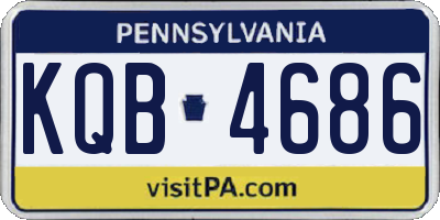 PA license plate KQB4686