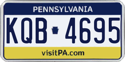 PA license plate KQB4695