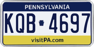 PA license plate KQB4697