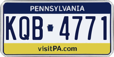 PA license plate KQB4771