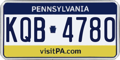 PA license plate KQB4780