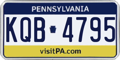 PA license plate KQB4795