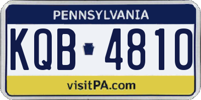 PA license plate KQB4810
