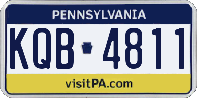 PA license plate KQB4811