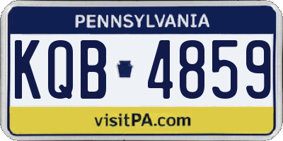 PA license plate KQB4859