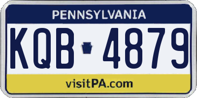 PA license plate KQB4879