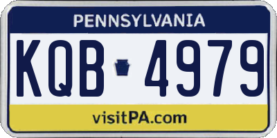 PA license plate KQB4979
