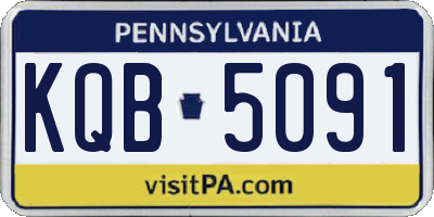 PA license plate KQB5091