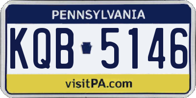 PA license plate KQB5146