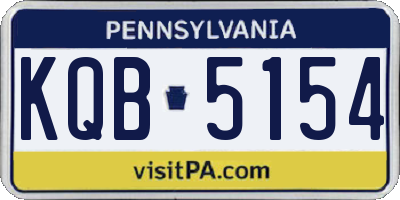PA license plate KQB5154
