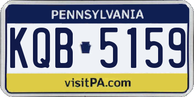 PA license plate KQB5159