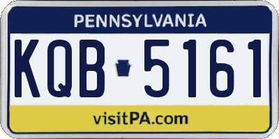 PA license plate KQB5161