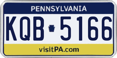 PA license plate KQB5166