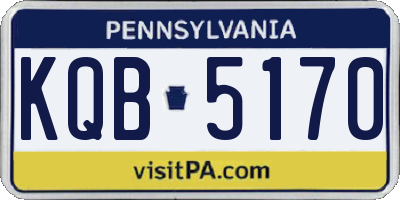 PA license plate KQB5170
