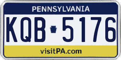 PA license plate KQB5176