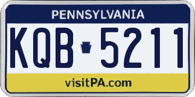 PA license plate KQB5211
