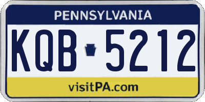 PA license plate KQB5212