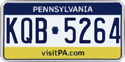 PA license plate KQB5264